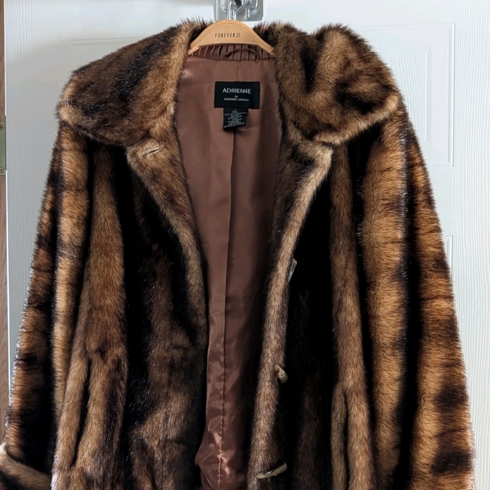 Adrienne Landau Luxurious Brown Teddy Jacket